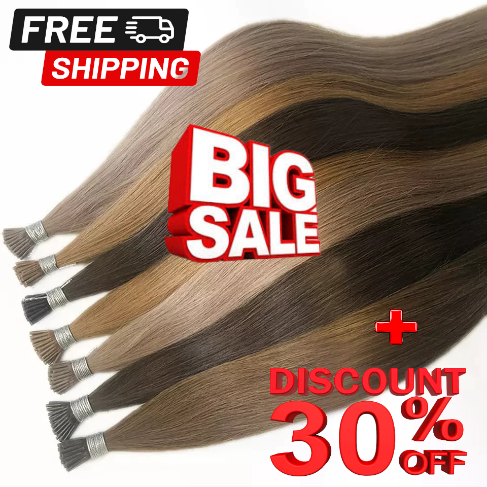 100% Remy I-Tip Fusion Human Hair Extensions Canada