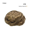 Natural Blonde Blonde 80% grey Toupee Monofilament Lace Top With Natural Hair Line - Thin Skin Toupee Hair Piece 0.12mm Injected Poly Skin Toupee 100% European Human Hair 8''x10'' - Natural Hairline. 1B# Off Black)