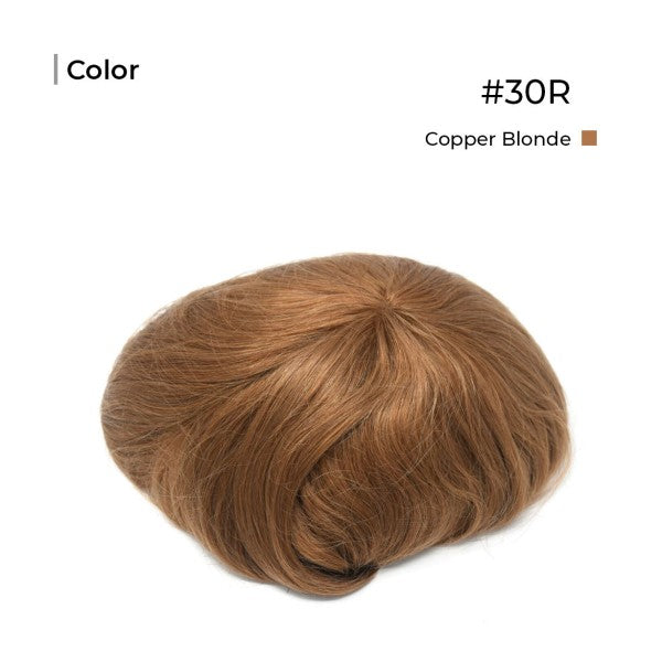 Jet BlackToupee Monofilament Lace Top With Natural Hair Line - Thin Skin Toupee Hair Piece 0.12mm Injected Poly Skin Toupee 100% European Human Hair 8''x10'' - Natural Hairline. 1B# Off Black)