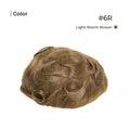 Dirty Blonde 80% grey Toupee Monofilament Lace Top With Natural Hair Line - Thin Skin Toupee Hair Piece 0.12mm Injected Poly Skin Toupee 100% European Human Hair 8''x10'' - Natural Hairline. 1B# Off Black)