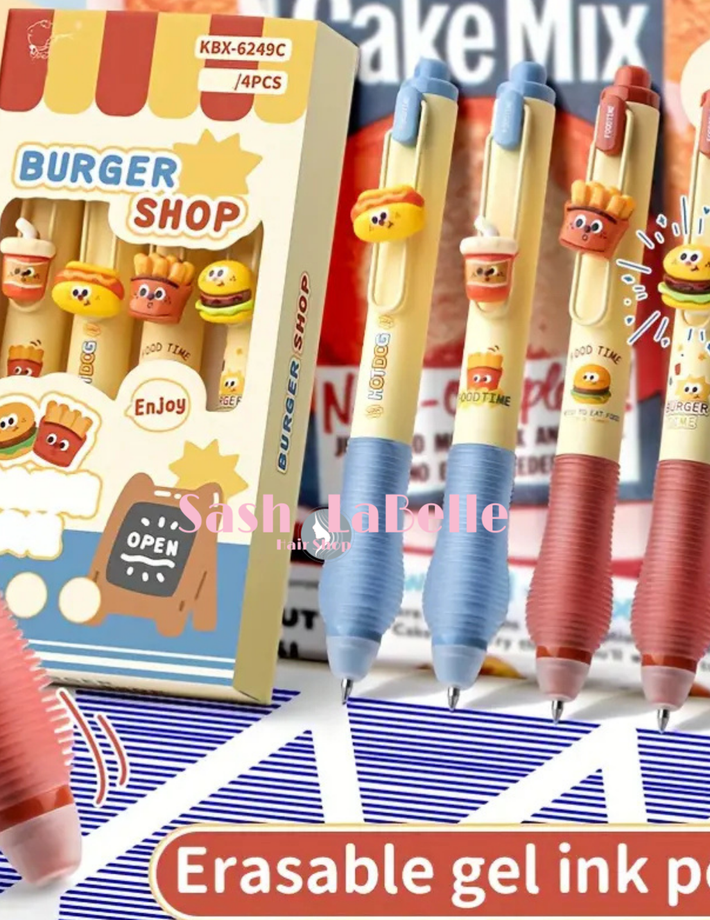 Erasable Kids Pens + Free pen grip+  refill