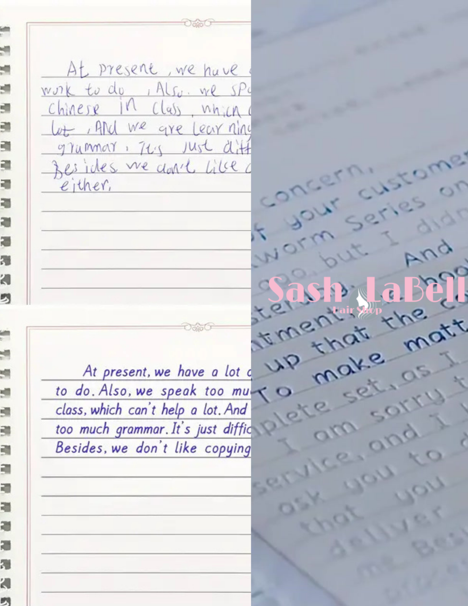 7-12 Year Old Grooved Writing Workbook - One Book REPEATED Use