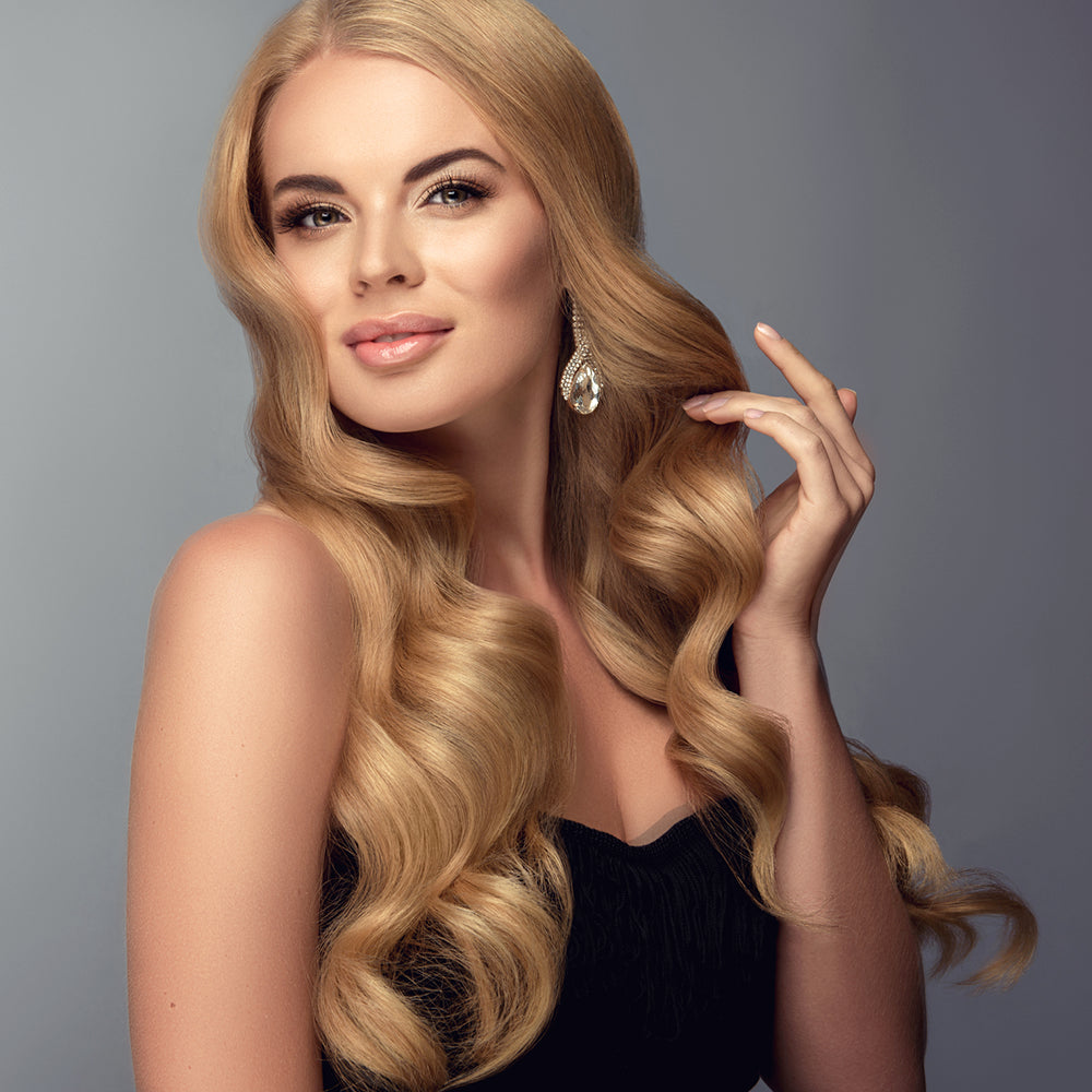 #12 Golden Blonde k-tips Pre-bonded Fusion Hair Extensions 100% Remy Human Hair fusion Extensions - Utips/Flat tips Hair Canadare Bonded
