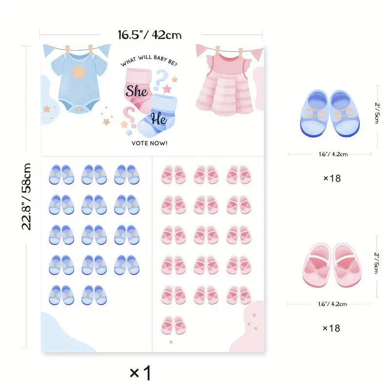 Gender Reveal Party Game and Name Reveal