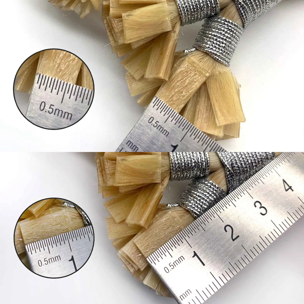 #14/27 Golden blonde/ASH BLONDE U-Tip Fusion Highlight Pre-bonded Hair Extensions 50g/qty