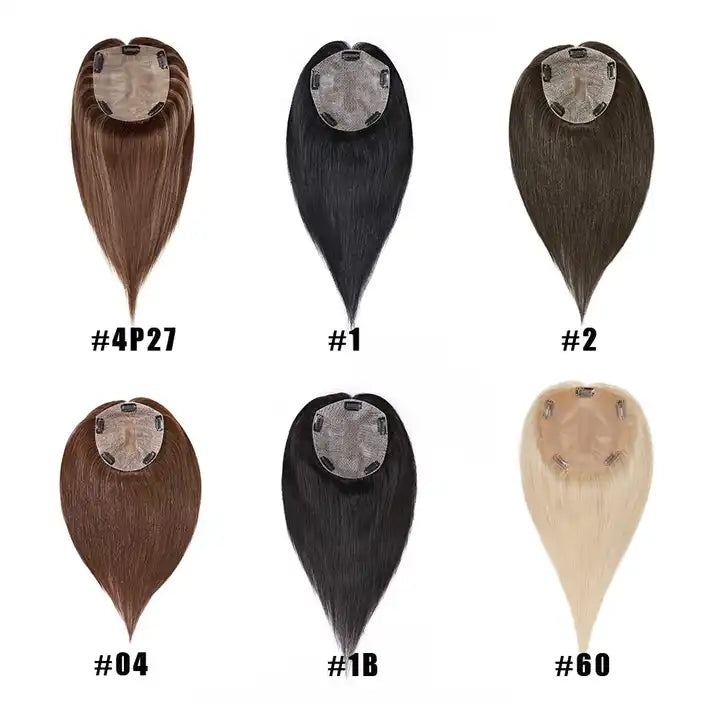 Silk Base 100% Remy Human Hair base toupee