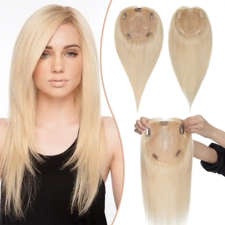 Silk Base 100% Remy Human Hair base toupee
