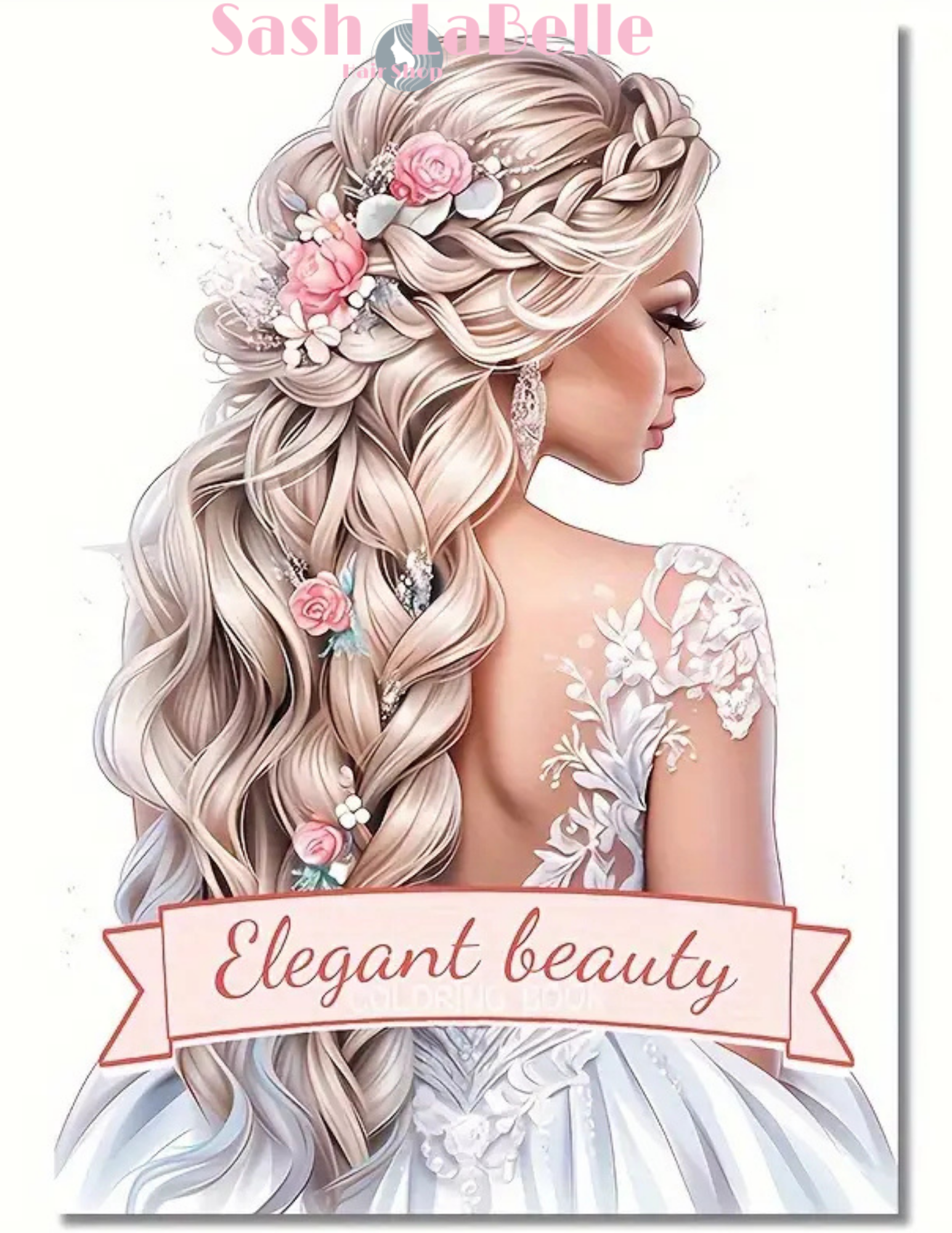 Hairstyles Coloring Book + free Multi-Colored Pencil Crayons