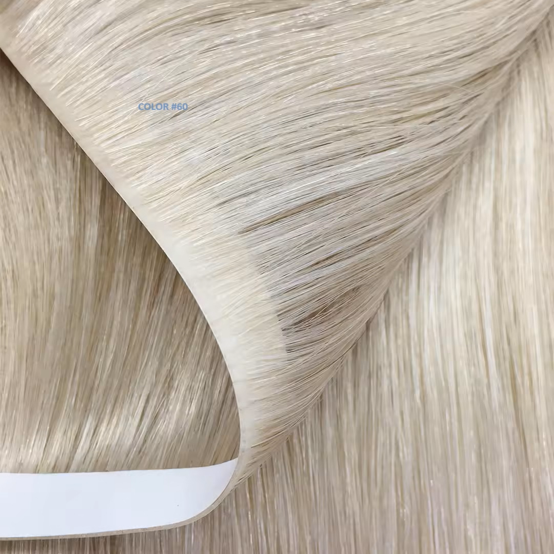 Invisible Injection tape -in Extension - Bleach-White blonde hair extensions