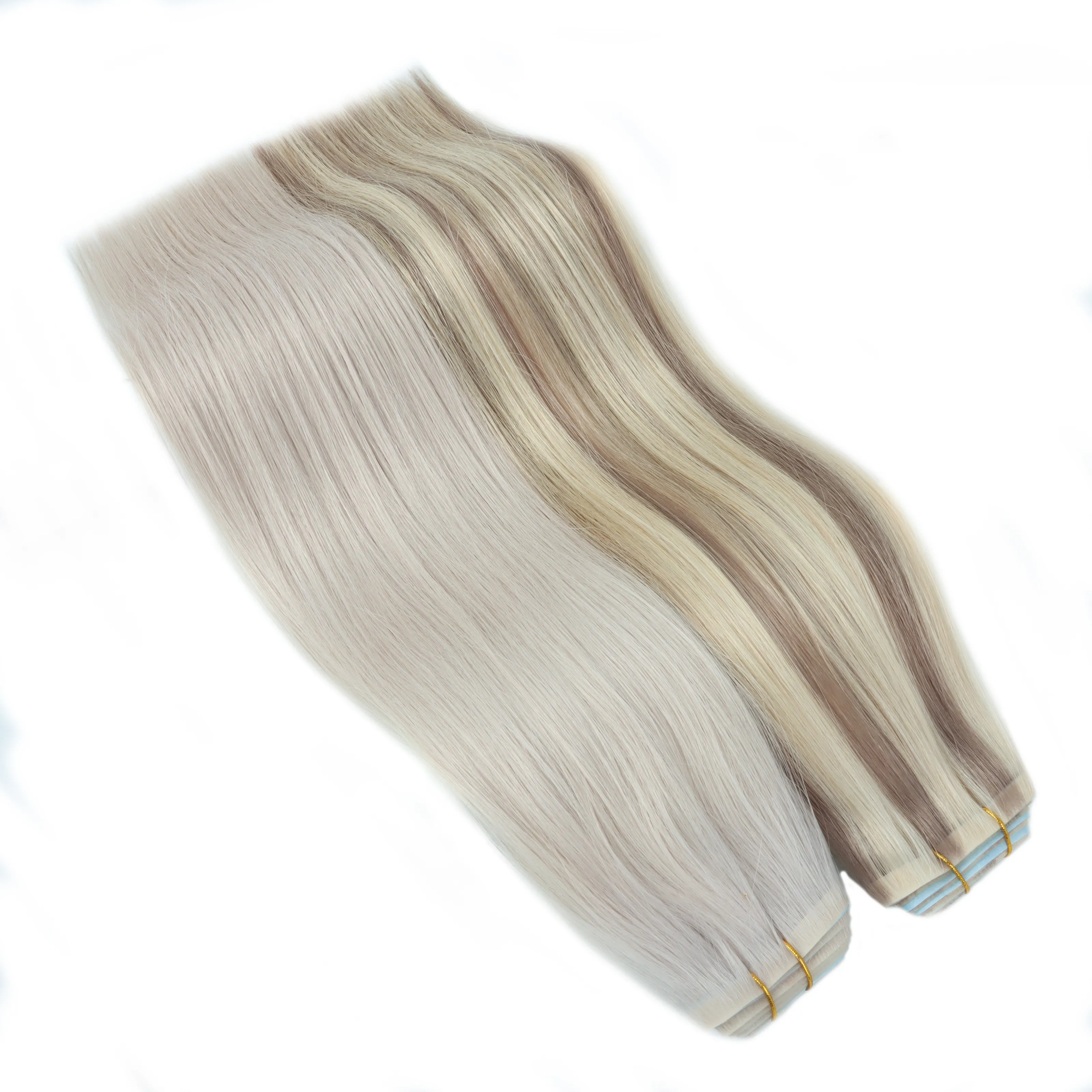 Invisible-tape tape -in Extension - Sandy Blonde Highlights (R18/22)