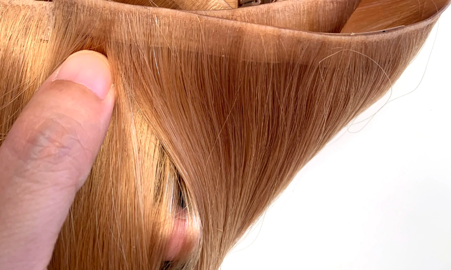 Invisible-tape tape -in Extension -Natural RED (#T33)