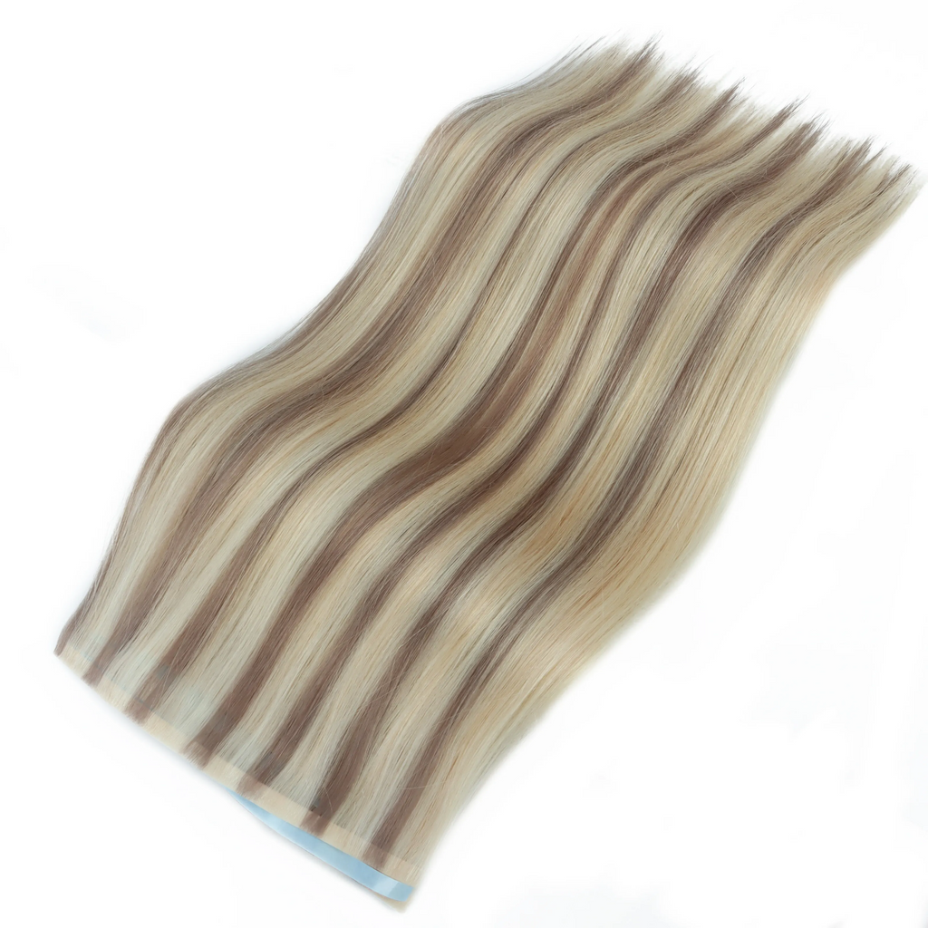 Invisible-tape tape -in Extension - Sandy Blonde Highlights (R8/24)