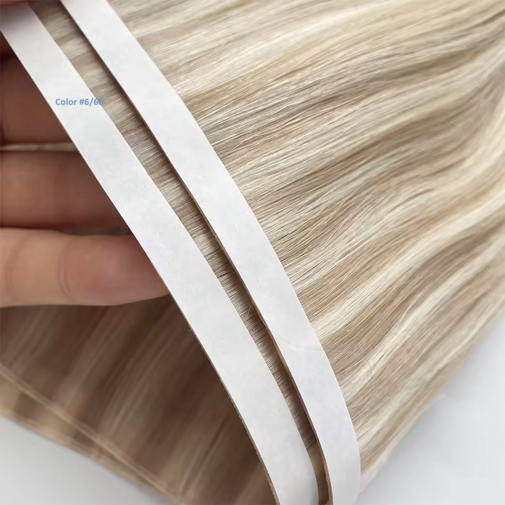Invisible-tape tape -in Extension - Sandy Blonde Highlights (R18/22)