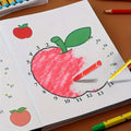 3-6 Year Old Numbers + Drawing Workbook + free Colored Pencil Crayons