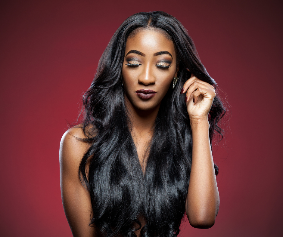 Halo Hair Extension- Jet Black HALO hair -100% Remy Human Hair