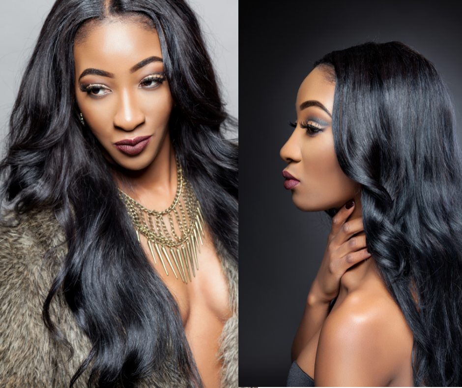 Halo Hair Extension- Jet Black HALO hair -100% Remy Human Hair