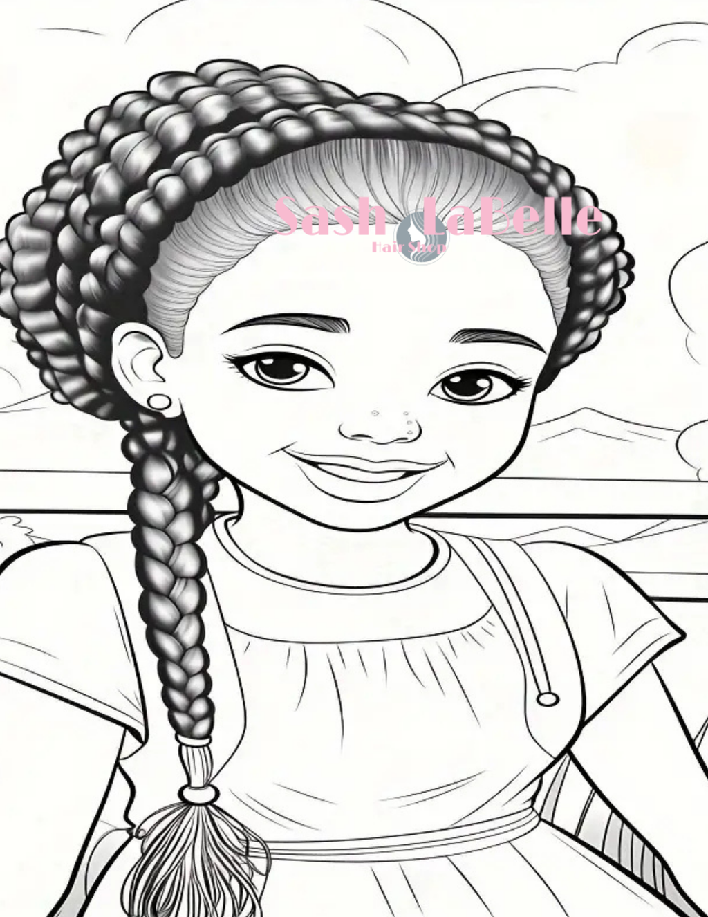 Ethnic Coloring Books -(African American Kids Coloring Books) + free Multi-Colored Pencil Crayons