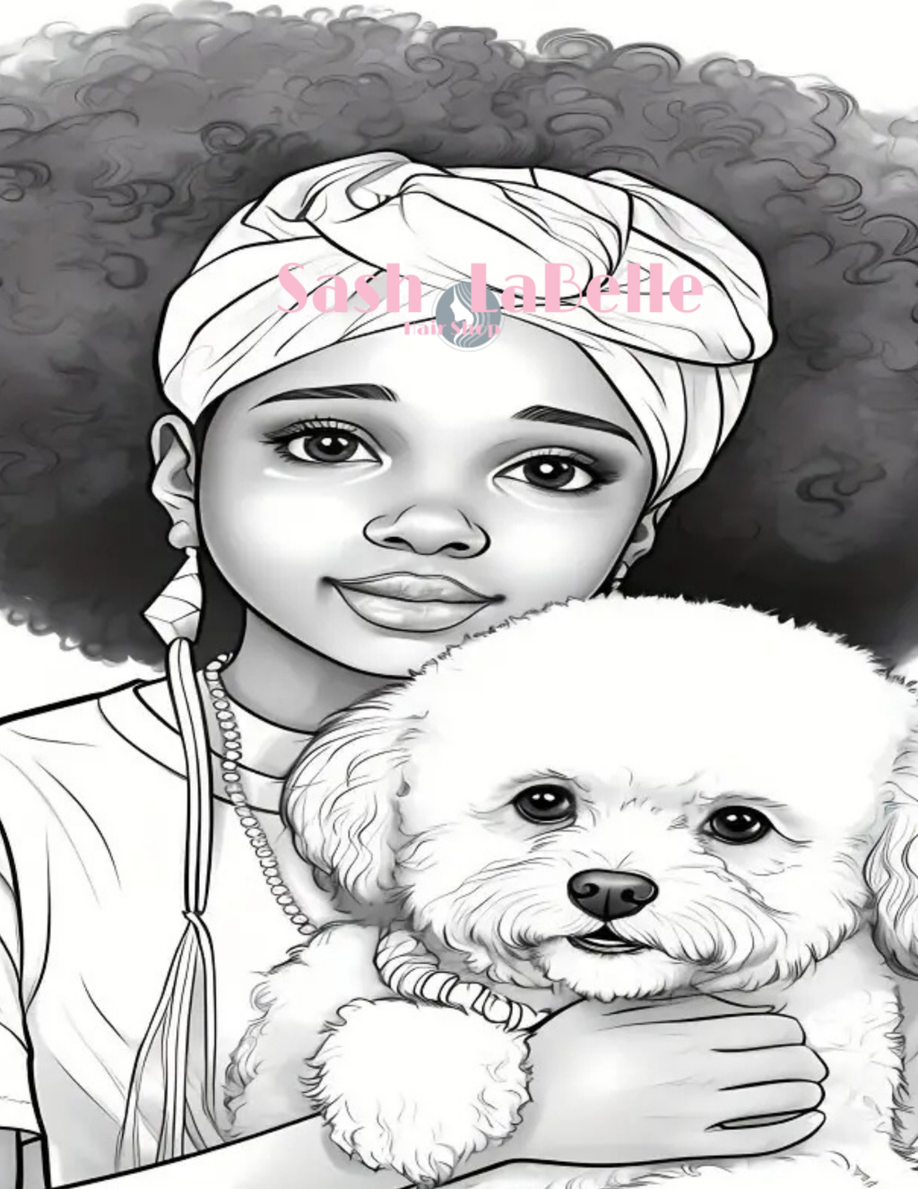 Ethnic Coloring Books -(African American Kids Coloring Books) + free Multi-Colored Pencil Crayons