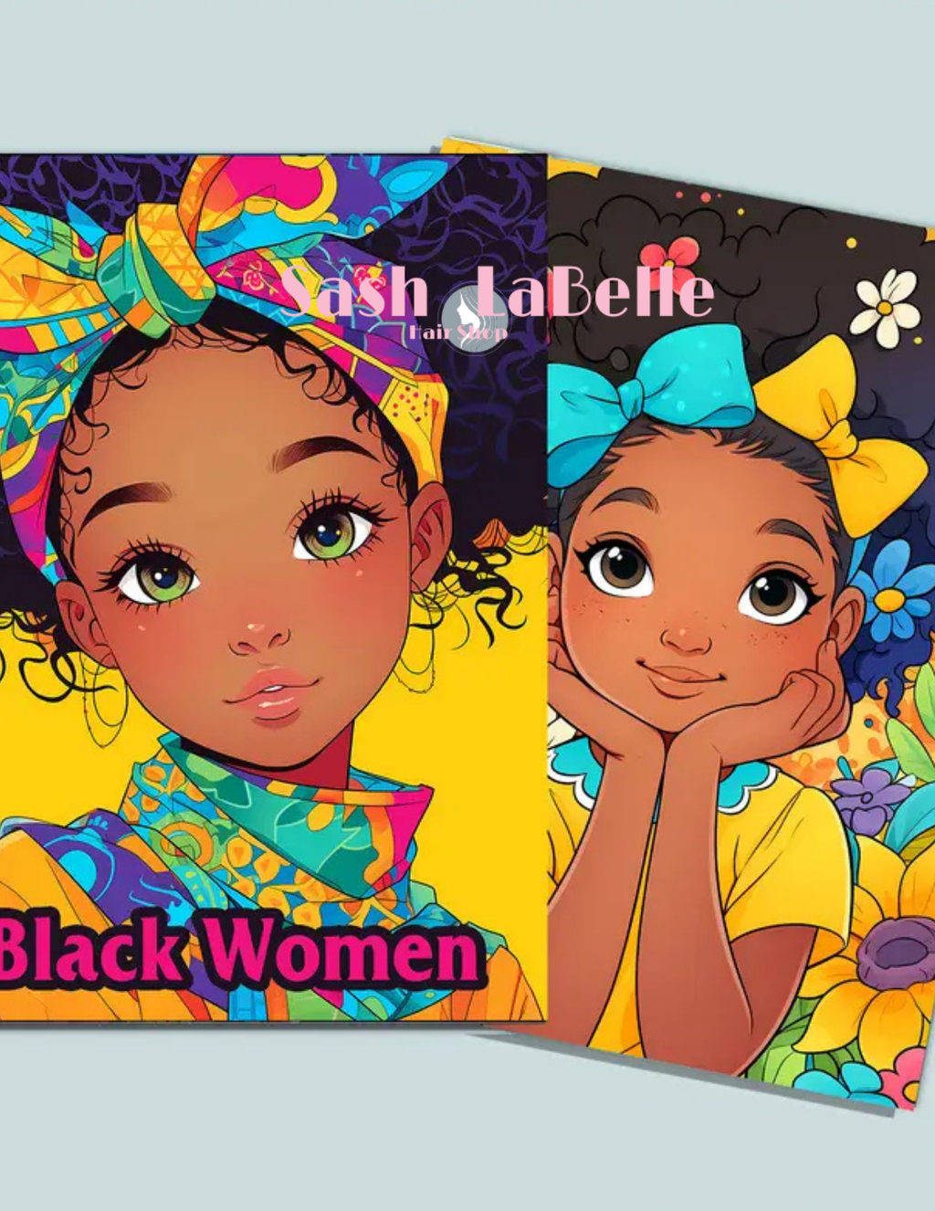 Ethnic Coloring Books -(African American Kids Coloring Books) + free Multi-Colored Pencil Crayons