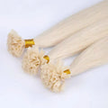 #60-Bleach Blonde Fusion Hair Extensions 100% Remy Human Hair fusion Extensions - Utips/Flat tips Hair Canada