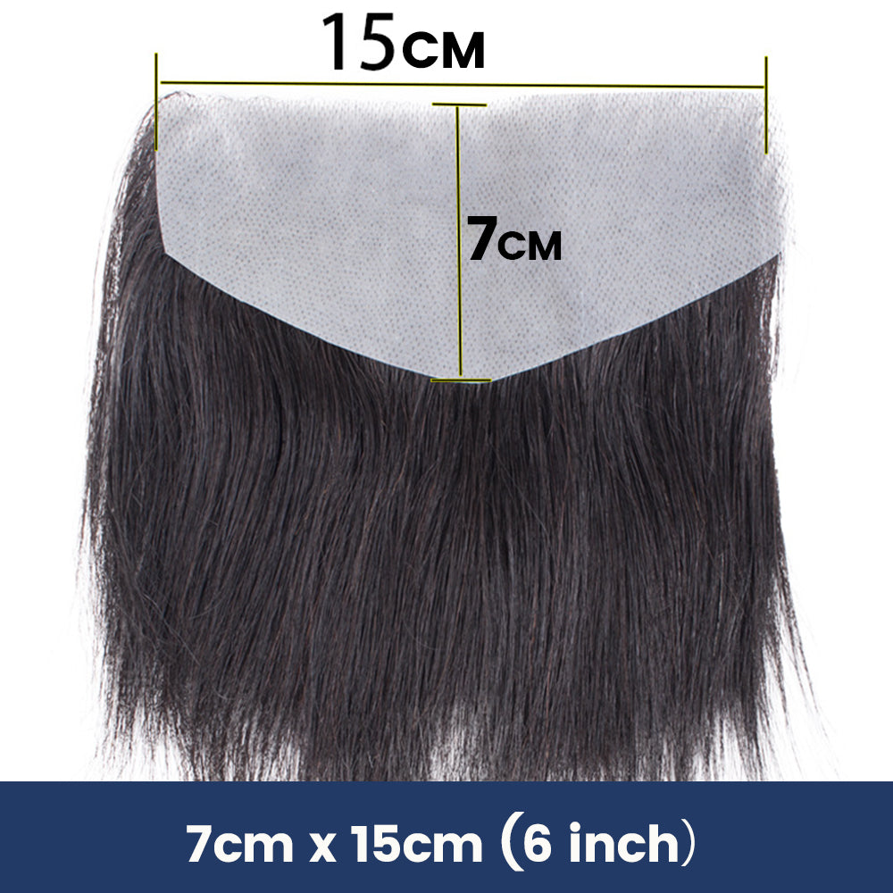 Poly Skin Hair Patchers Toupee Human Hairpiece for Natural hairline - black color