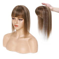 Silk-Base Topper 100% Remy Human Hair Lace base topper with bangs
