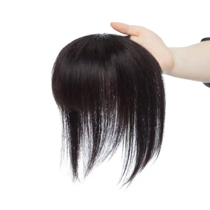 Silk-Base Topper 100% Remy Human Hair Lace base topper with bangs