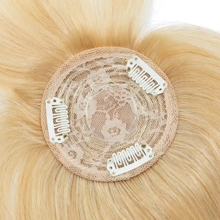 Silk-Base Topper 100% Remy Human Hair Lace base topper with bangs