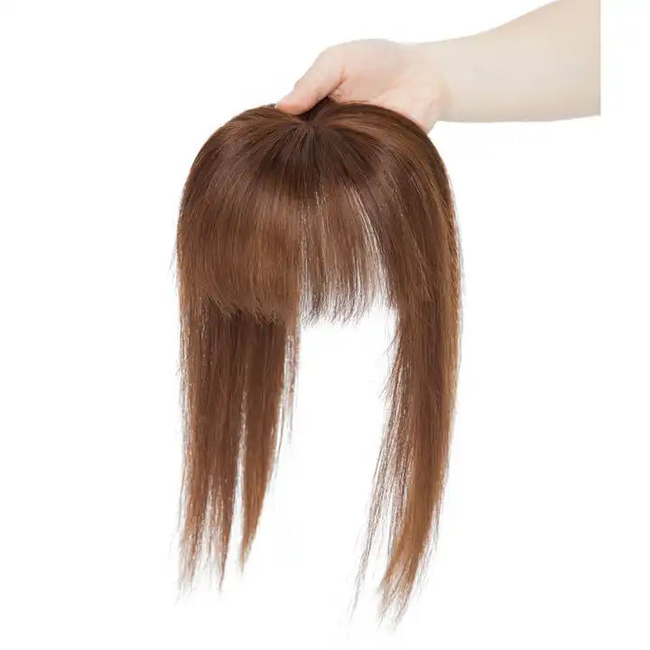 Silk-Base Topper 100% Remy Human Hair Lace base topper with bangs