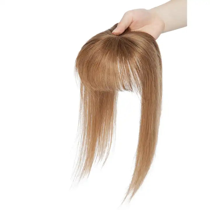 Silk-Base Topper 100% Remy Human Hair Lace base topper with bangs