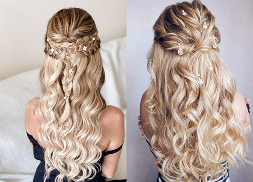 #60-Bleach Blonde Fusion Hair Extensions 100% Remy Human Hair fusion Extensions - Utips/Flat tips Hair Canada