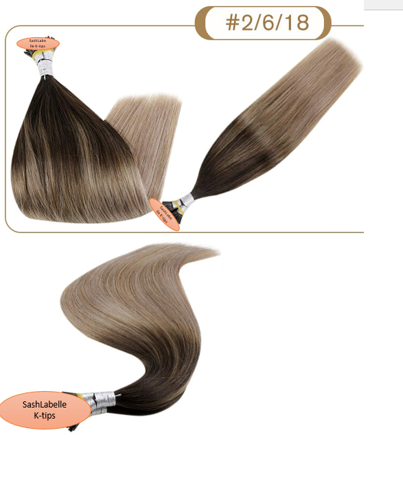 Ombre-Balayage Highlight Fusion Hair Extensions 100% Remy Human Hair fusion Extensions - Utips/Flat tips Hair Canada