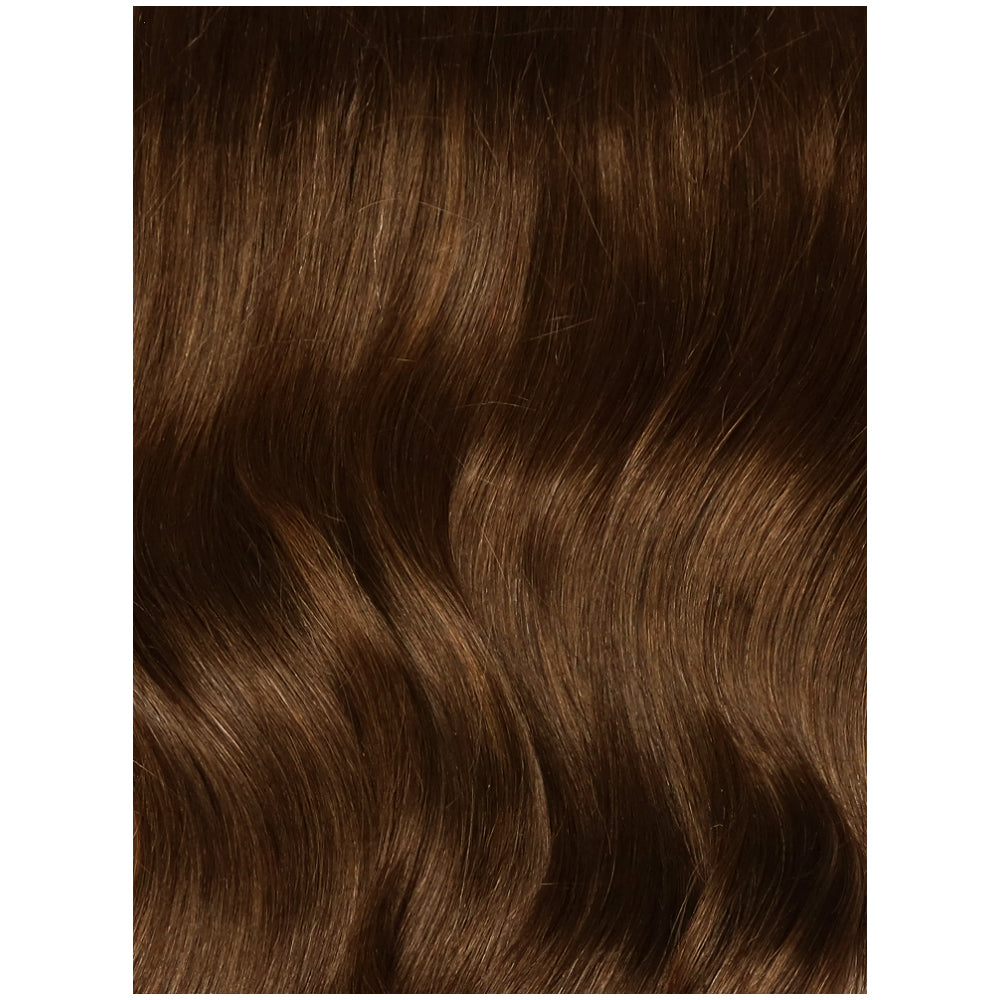 #3- Chocolate Brown k-tips Fusion Hair Extensions 100% Remy Human Hair fusion Extensions - Utips/Flat tips Hair Canadare Bonded