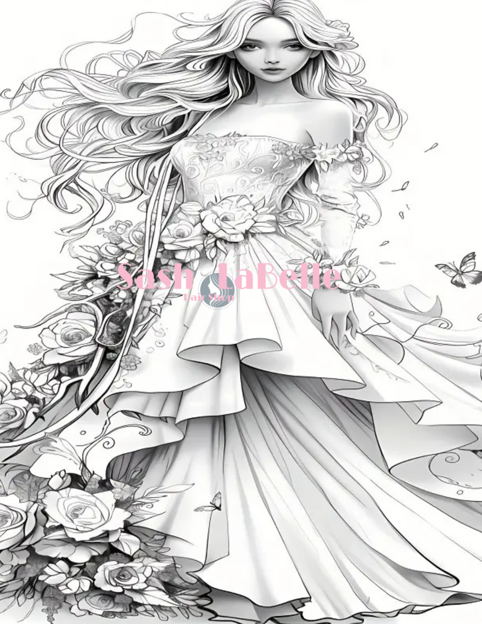Dress Fashion Styles coloring Books + free Multi-Colored Pencil Crayons