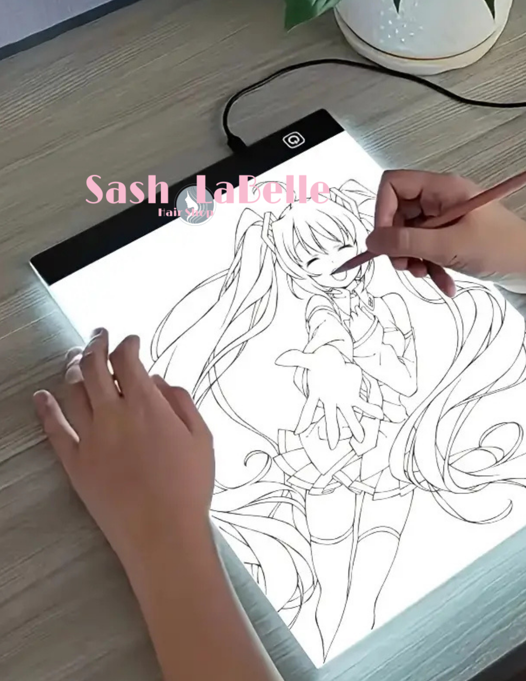 LED Trace and Draw Board + free Multi-Colored Pencil Crayons