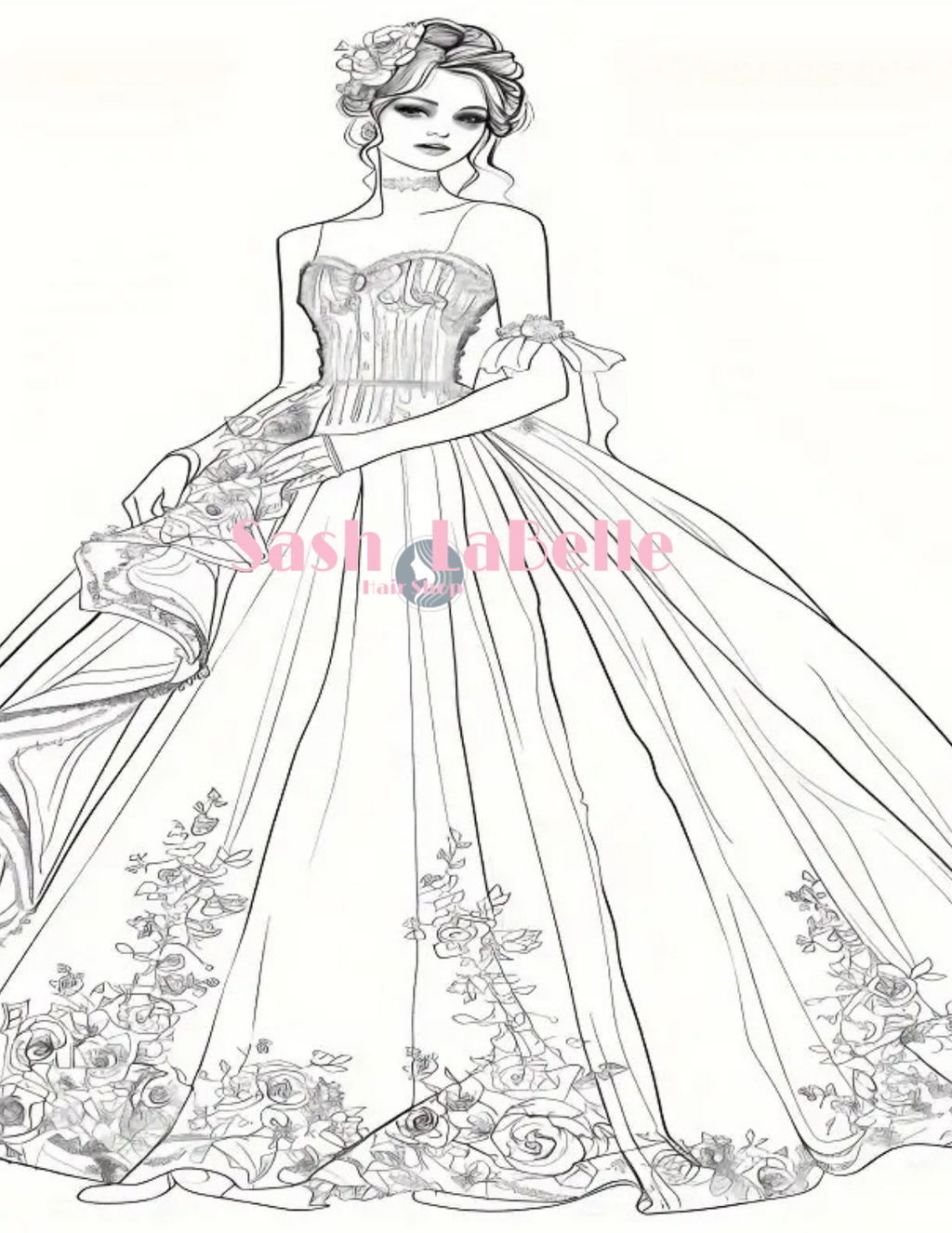 Dress Fashion Styles coloring Books + free Multi-Colored Pencil Crayons