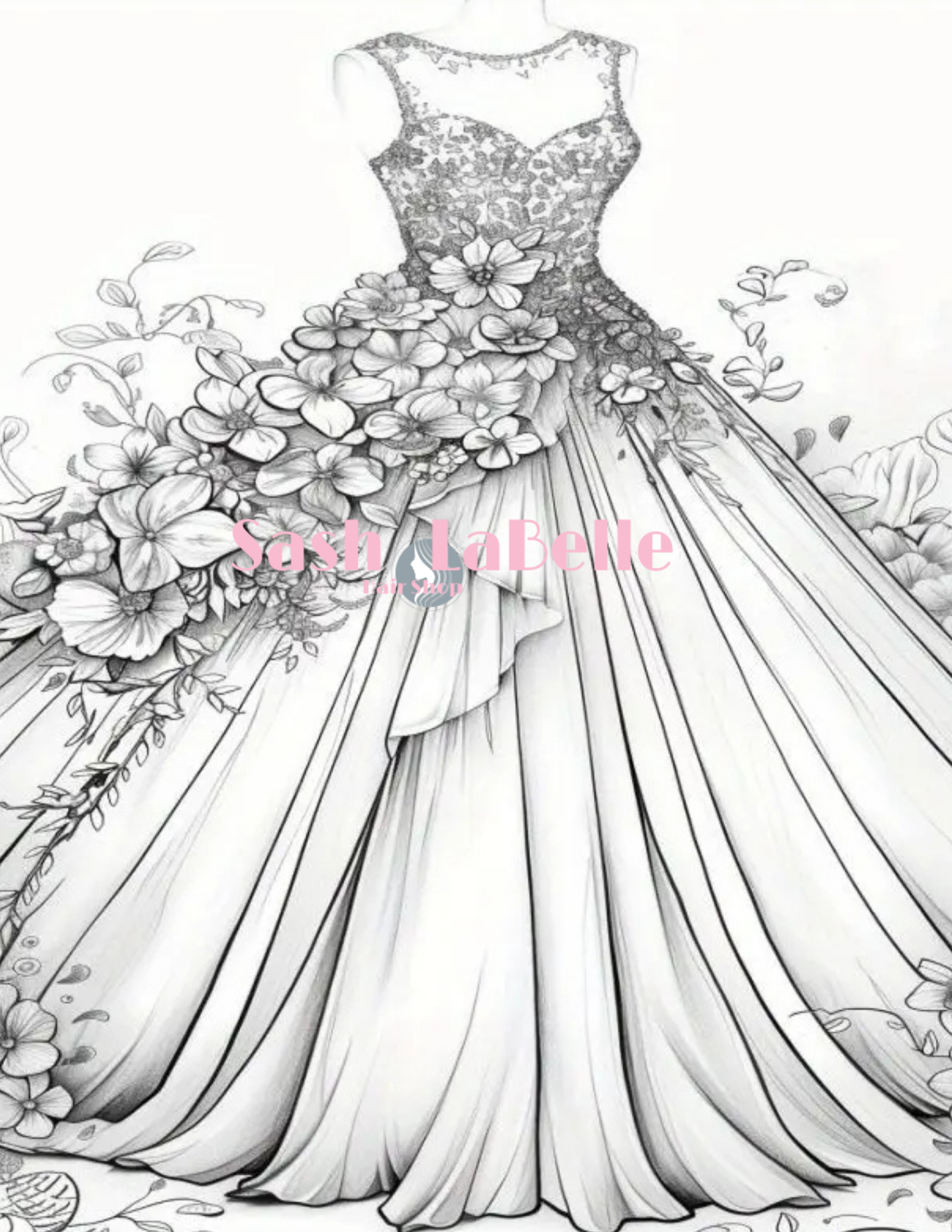 Dress Fashion Styles coloring Books + free Multi-Colored Pencil Crayons