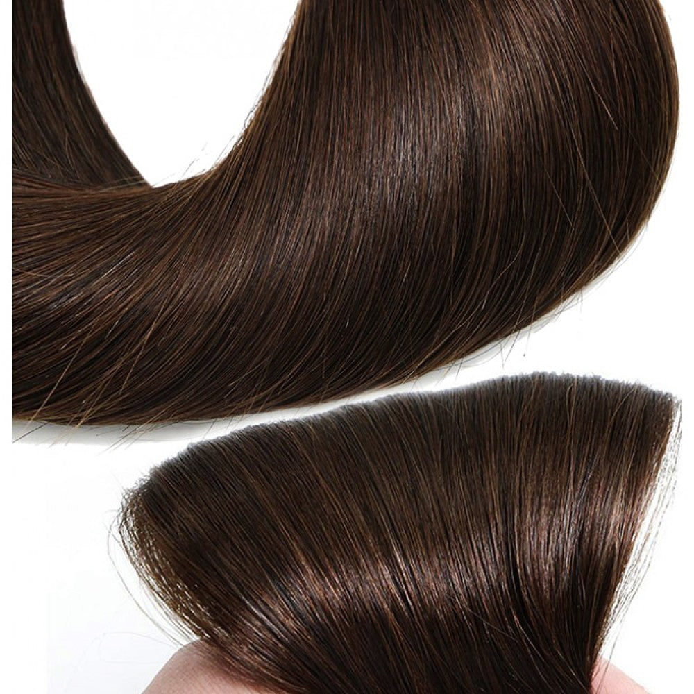 #2- Dark Brown Fusion Hair Extensions 100% Remy Human Hair fusion Extensions - Utips/Flat tips Hair Canadare Bonded