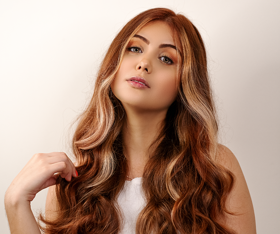Natural Red 100% Human Clip-Ins Remy Hair Extensions