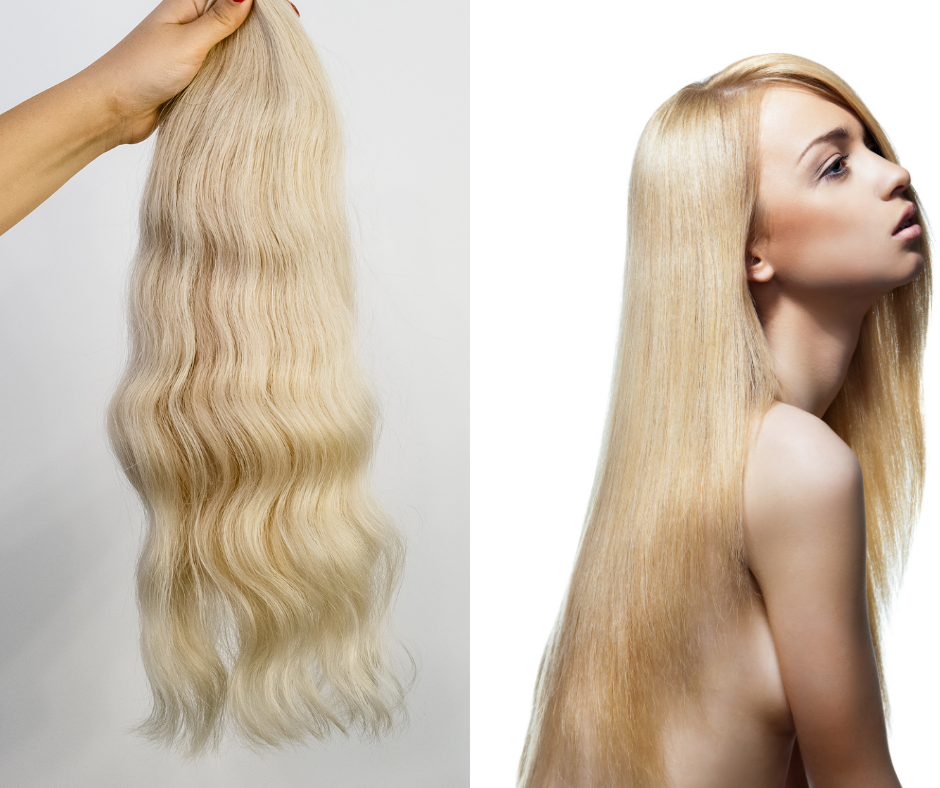 Halo Hair Extension - platinum Blonde-100% Remy Human Hair
