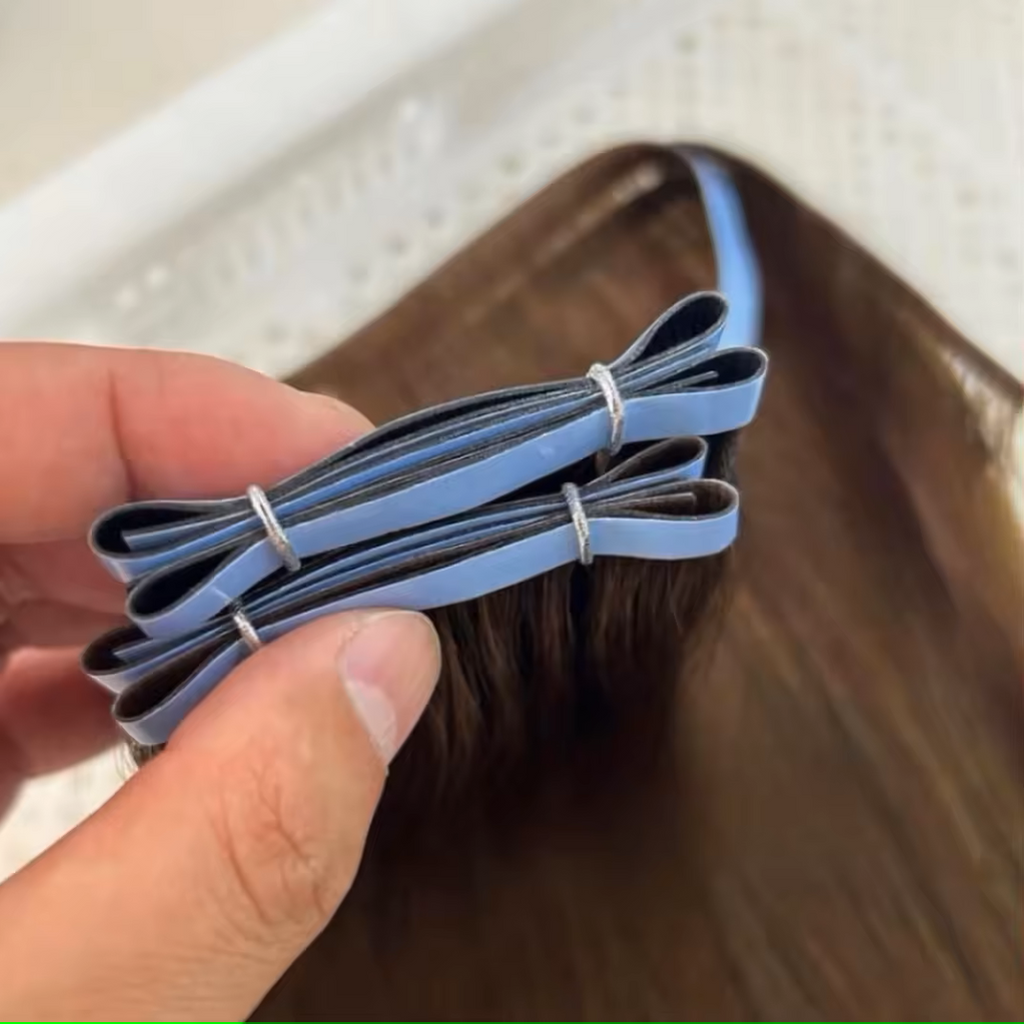 Injected invisible PU tape -in Extension - Jet Black hair extension