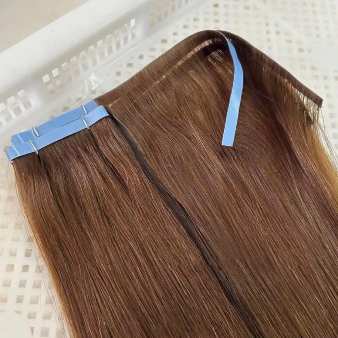Invisible PU tape-in Skin Weft  Hair Extension - Off Black