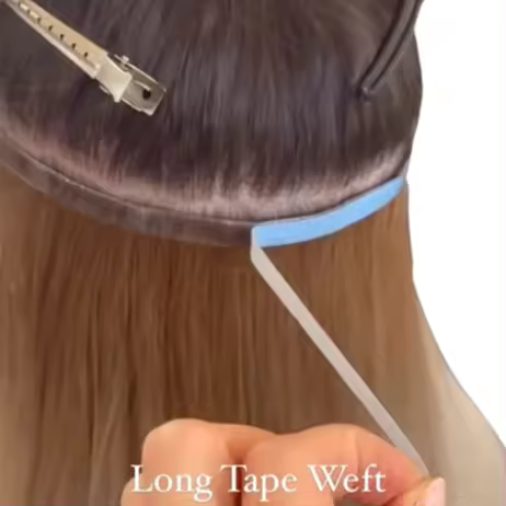Injected invisible PU tape -in Extension - Jet Black hair extension