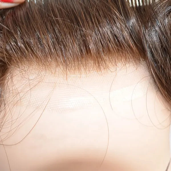 Poly Skin Hair Patchers Toupee Human Hairpiece for Natural hairline - Natural Blonde color