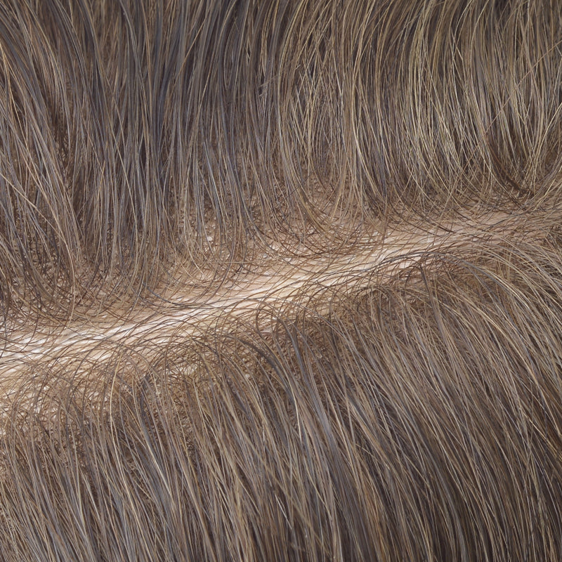 Poly Skin Hair Patchers Toupee Human Hairpiece for Natural hairline - Brown Color