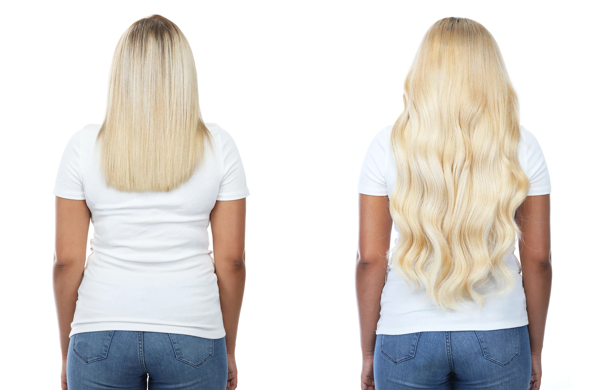 #613 -  Platinum Blonde Fusion Hair Extensions 100% Remy Human Hair fusion Extensions - Utips/Flat tips Hair Canada