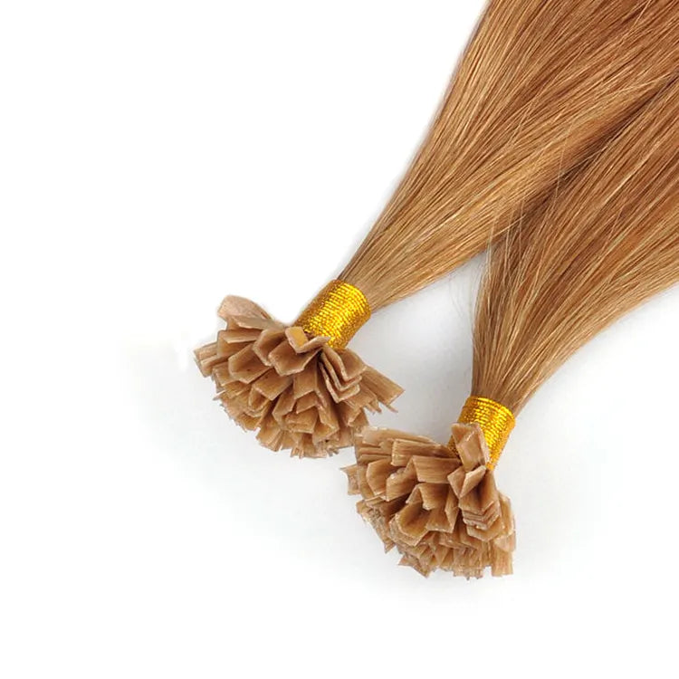 Dirty Blonde Fusion Hair Extensions 100% Remy Human Hair fusion Extensions - Utips/Flat tips Hair Canadare Bonded