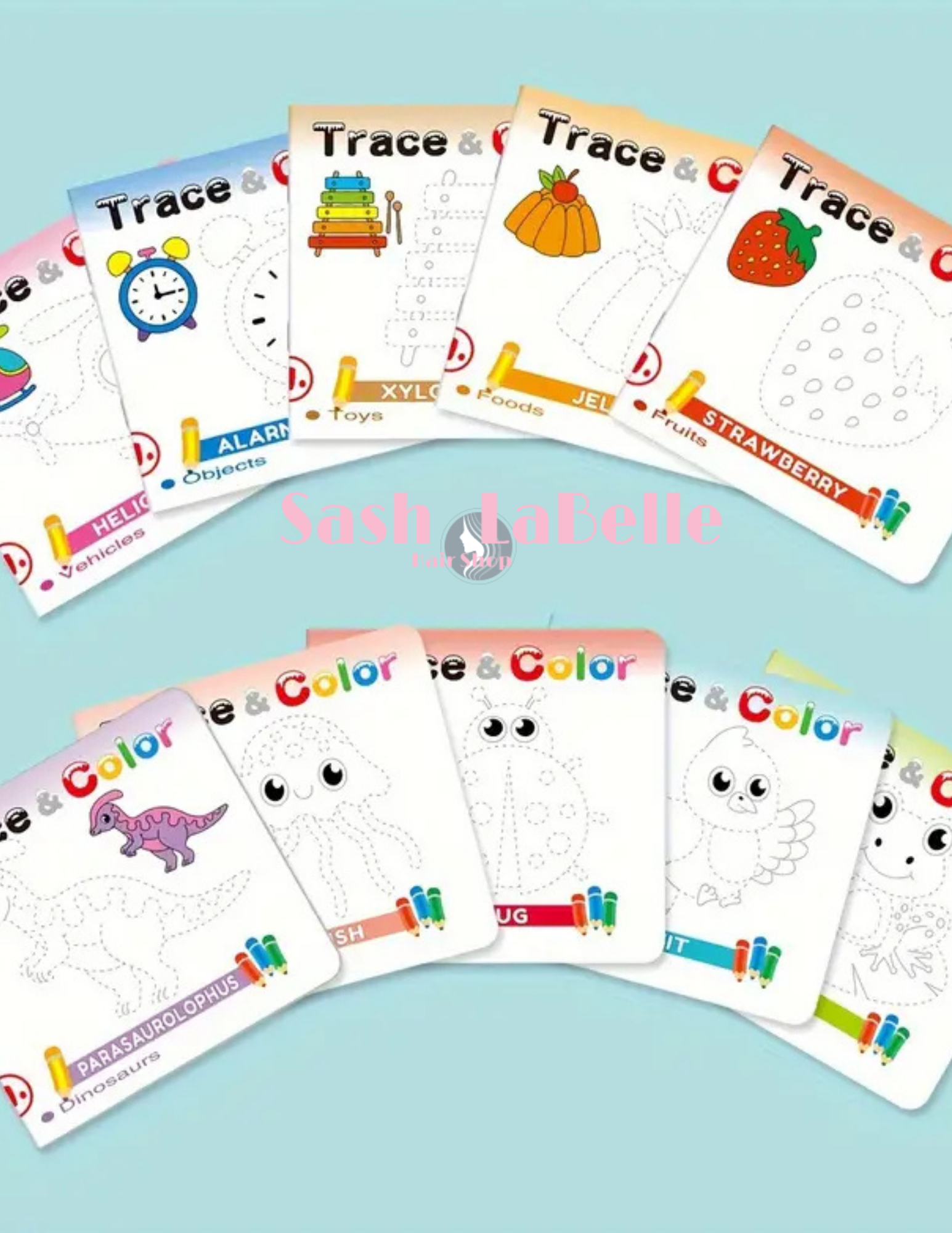 3-6 Year Old Drawing Workbook + free Colored Pencil Crayons
