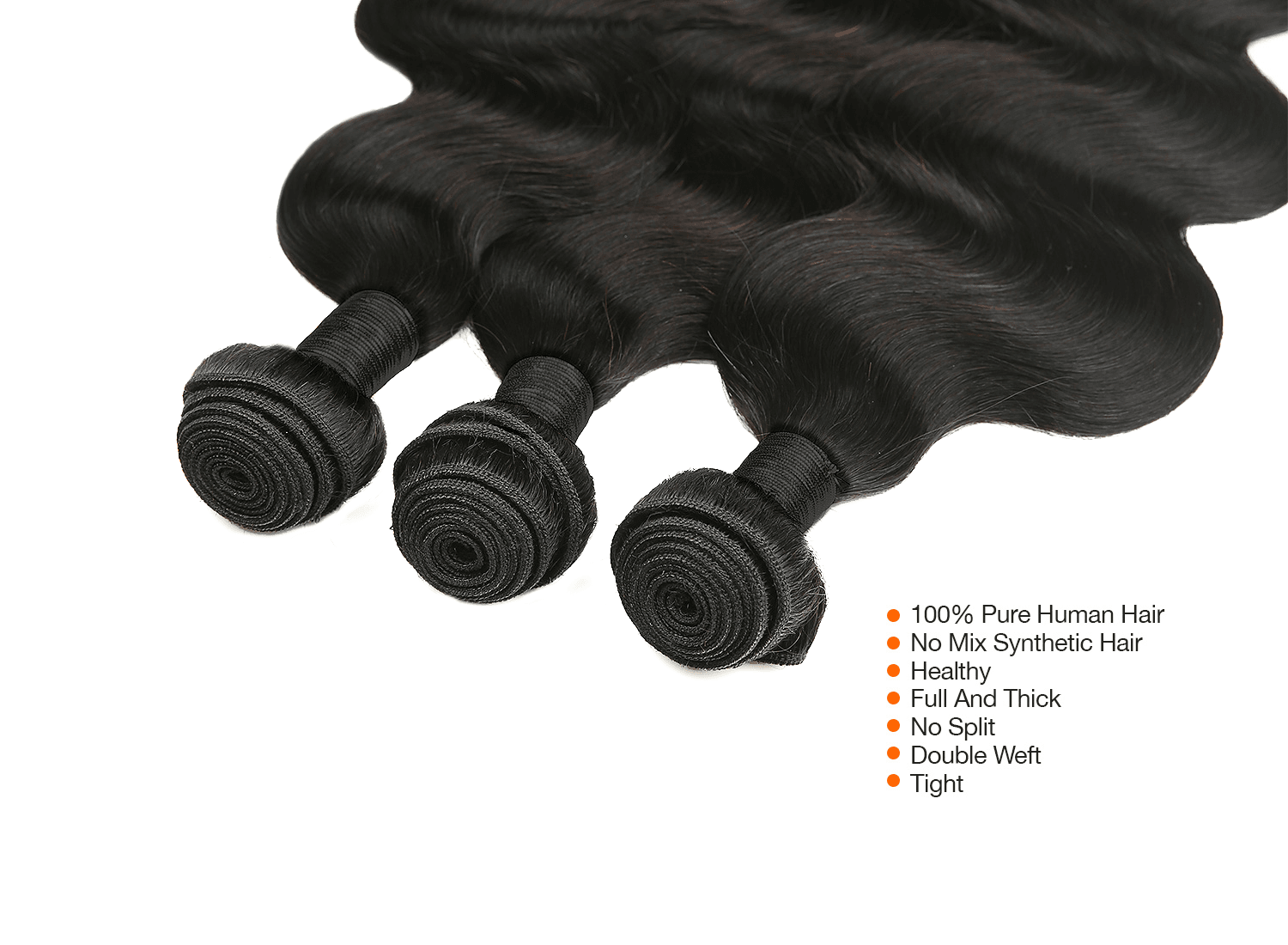 100% Brazilian Human Hair -3Pcs Body Wave| Plus 4"x 4" Lace Closure - SashBeauty