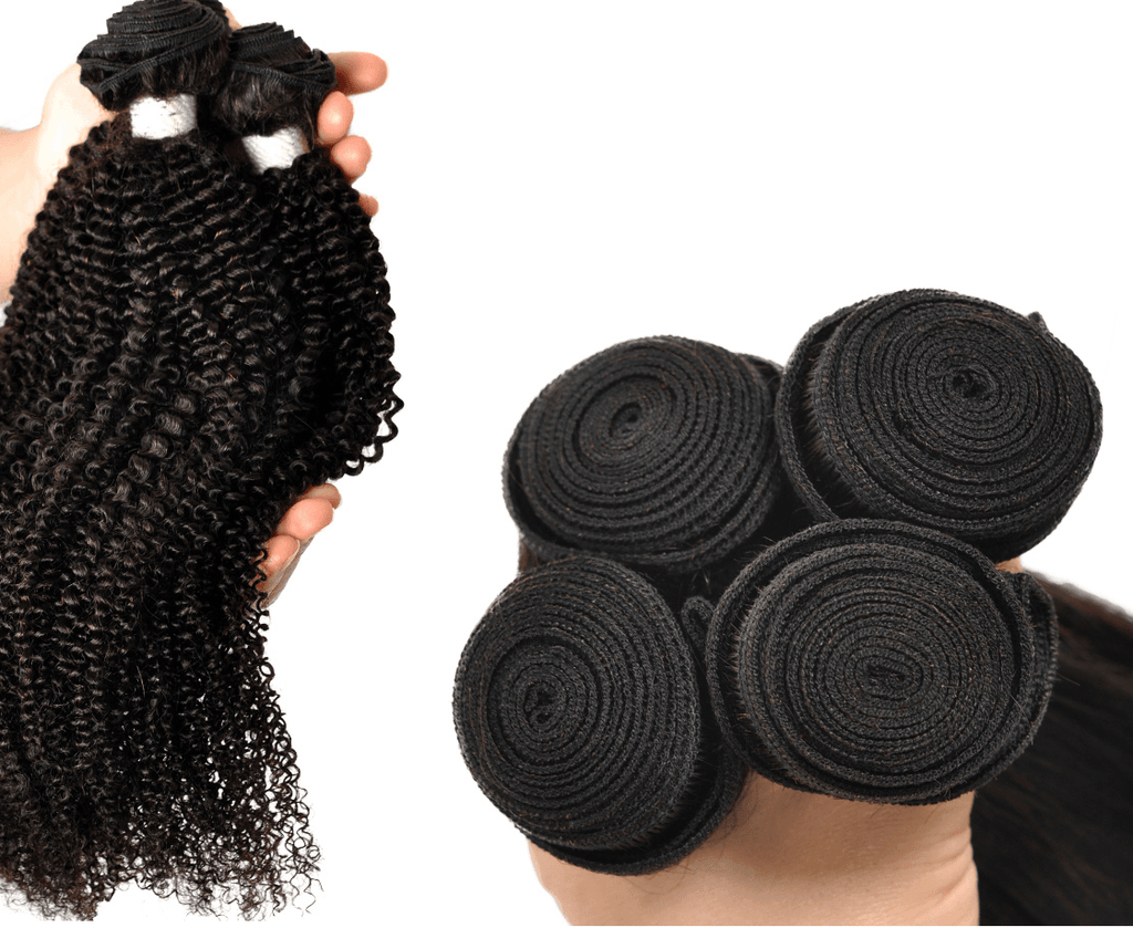 100% Brazilian Human Hair -3Pcs curly | Plus 4"x 4" Lace Closure - SashBeauty